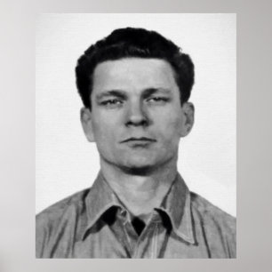 Póster MUGSHOT de FRANK MORRIS - ALCATRAZ ESCAPEE