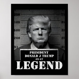 Póster Mugshot del legado del presidente Trump