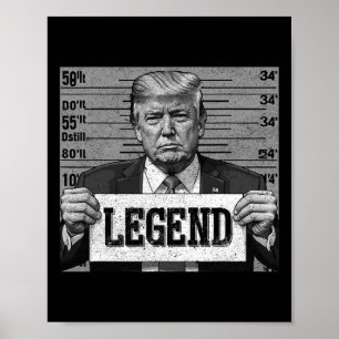 Póster Mugshot Funny Trump 2024