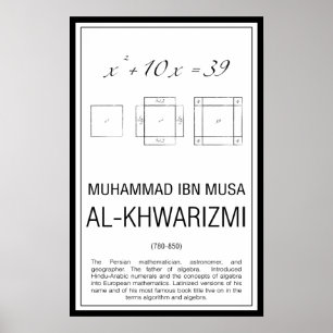 Póster Muhammad Al-Khwarizmi