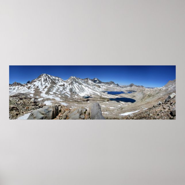 Póster Muir Pass Panorama desde arriba - Camino de John M (Frente)
