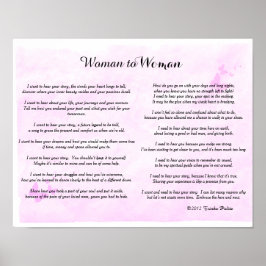 Póster Mujer a mujer ©2012 de Trinka Polite (poster)