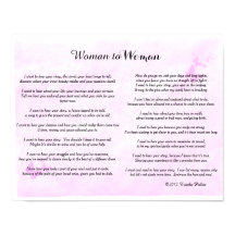 Mujer a mujer ©2012 de Trinka Polite (poster)