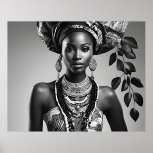 Póster Mujer africana hermosa