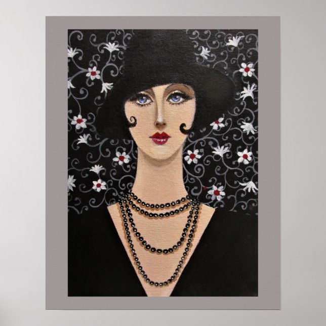 Póster Mujer Art Deco (Frente)