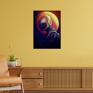Póster Mujer Astronauta