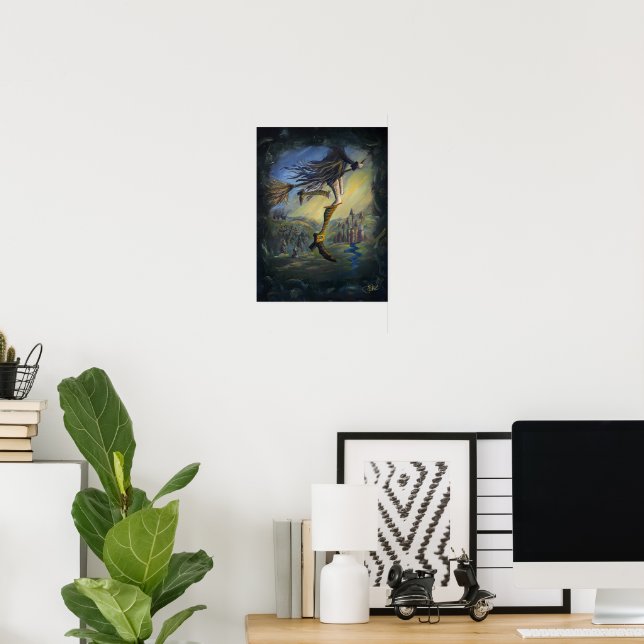 Póster Mujer Bruja (Oficina en casa)