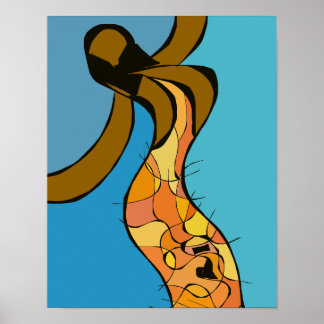 Póster Mujer Caboverdiana Bailando