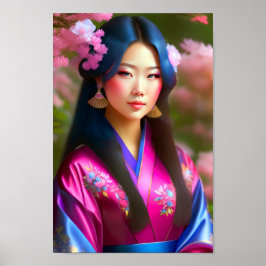 Póster Mujer china