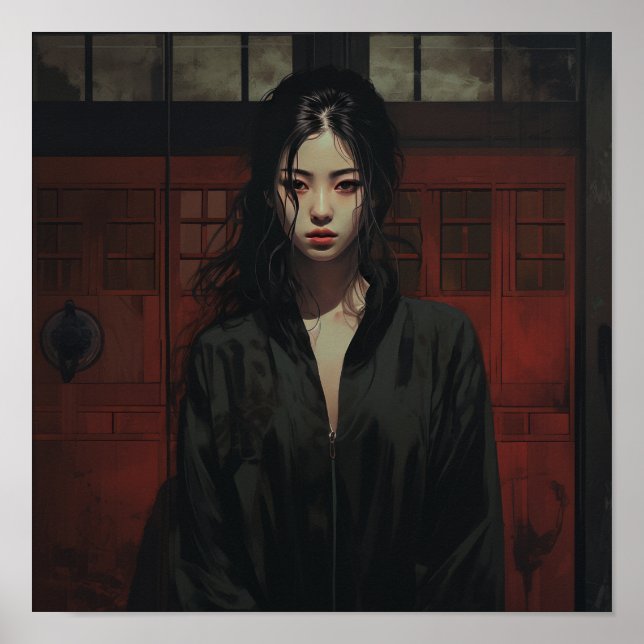 Póster Mujer China elegante, imagen íntima | 18 años (Frente)