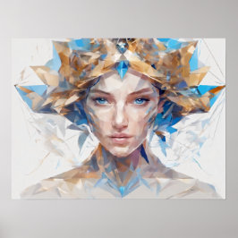 Póster Mujer con atuendo tradicional