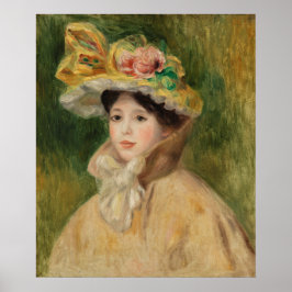 Póster Mujer con capelina por Pierre Auguste Renoir