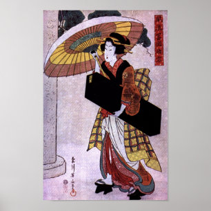 Póster Mujer con el paraguas 2