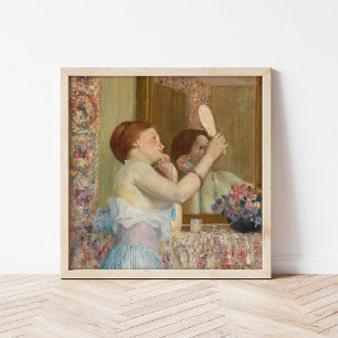 Póster Mujer con espejo Frederick Carl Frieseke
