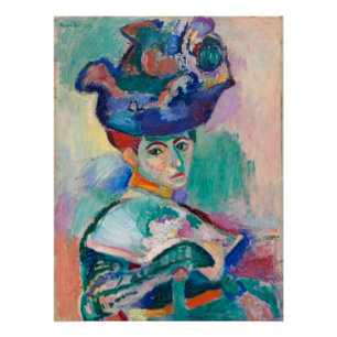 Póster Mujer con Gorra de Henri Matisse