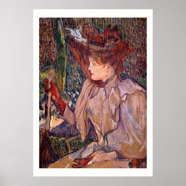 Póster Mujer Con Guantes #2 (Frente)