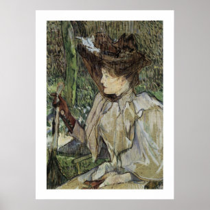 Póster Mujer con guantes (Platzer Honorine)