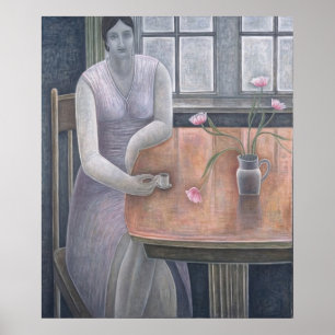 Póster Mujer con la pequeña taza 2007