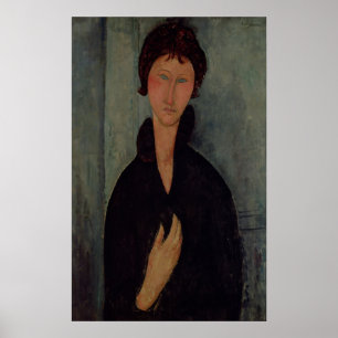 Póster Mujer con los ojos azules, c.1918