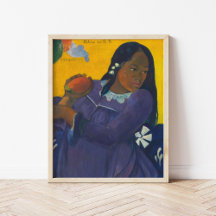 Mujer con mango | Paul Gauguin