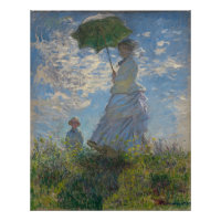 Mujer con parasol - Madame Monet y su hijo
