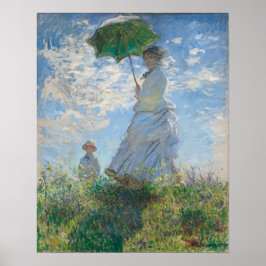 Póster Mujer con un Parasol (1875) | Claude Monet