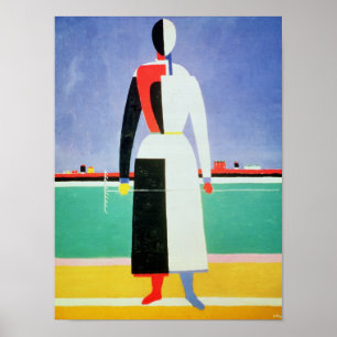 Póster Mujer con un rastrillo, c.1928-32