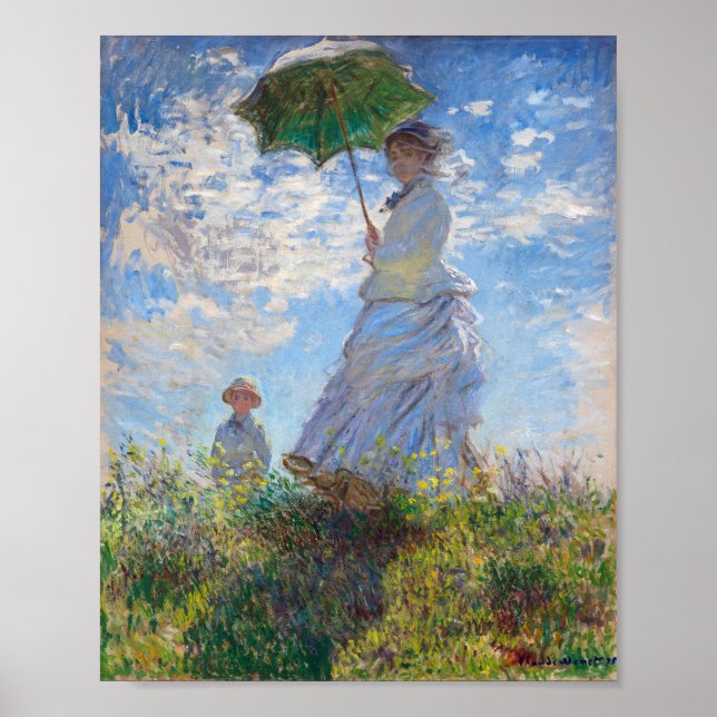Póster Mujer con una sombrilla | Monet | (Frente)