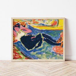 Póster Mujer con valores negros | Ernst Ludwig Kirchner