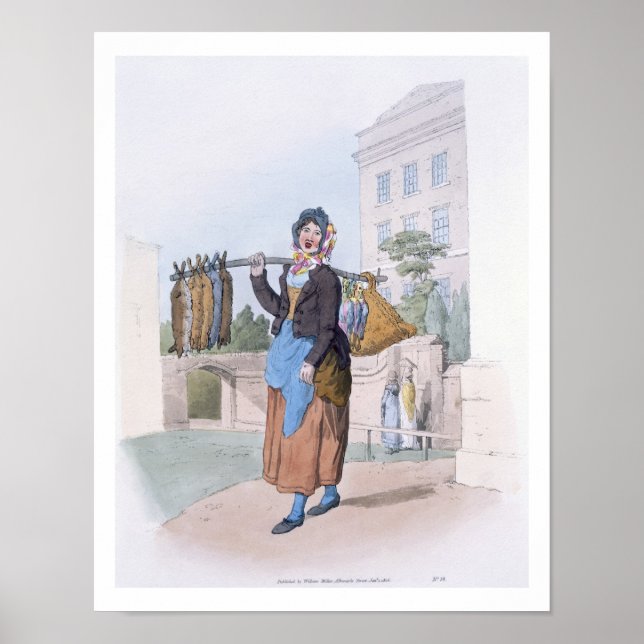 Póster Mujer conejo, de 'Costume de Gran Bretaña', pub (Frente)