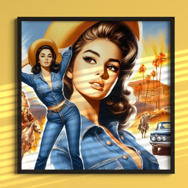 Póster Mujer de campo con jeans vintage (Subido por el creador)