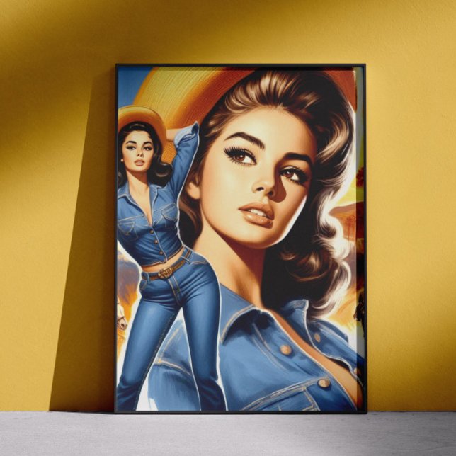 Póster Mujer de campo con jeans vintage (Subido por el creador)