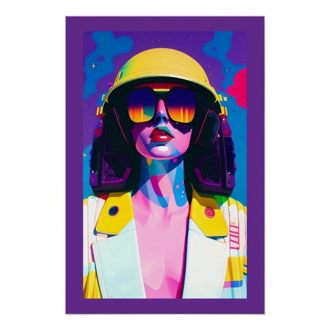 Póster Mujer de carreras de combate (Anverso)