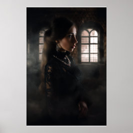 Póster Mujer de encaje gótico Cámara nebulosa de Misty St