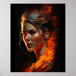 Póster Mujer de fuego