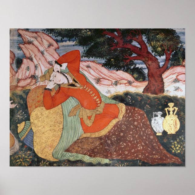 Póster Mujer de la Corte de Shah Abbas I, 1585-1627 (Frente)