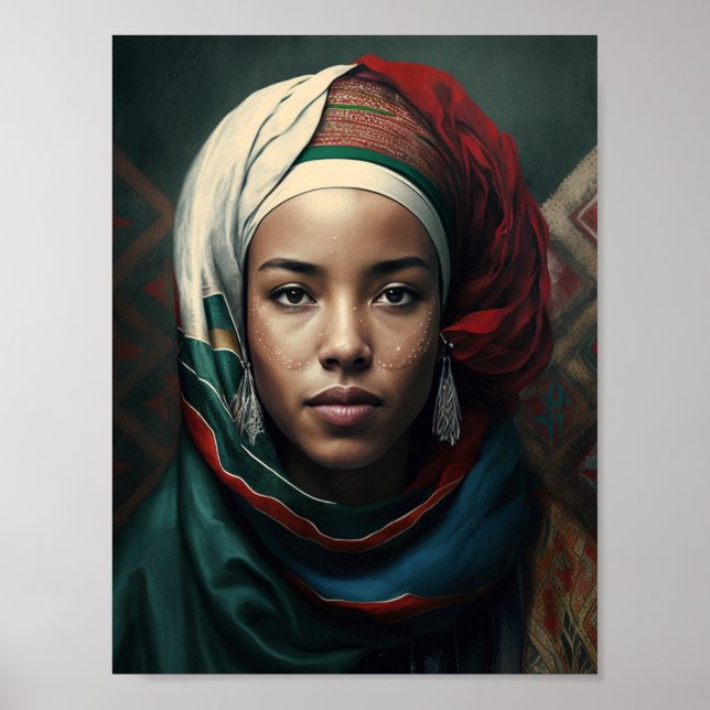 Póster Mujer de Marruecos (Frente)