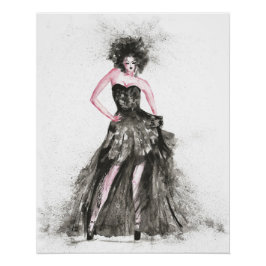 Póster Mujer de moda vogue