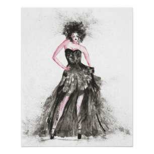 Póster Mujer de moda vogue