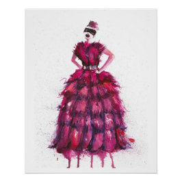 Póster Mujer de moda vogue