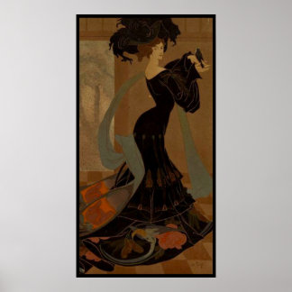 Póster Mujer de negro