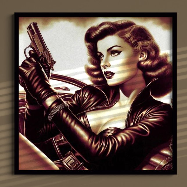 Póster Mujer de pulpa retro (Subido por el creador)