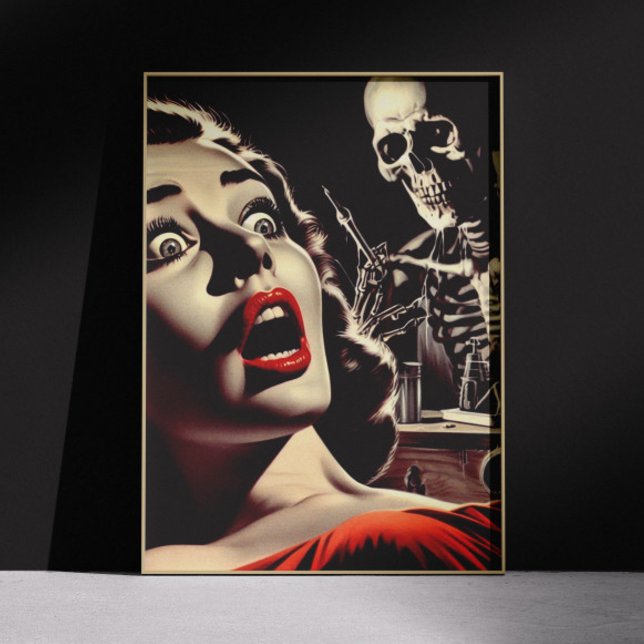 Póster Mujer de terror pulp vintage (Subido por el creador)