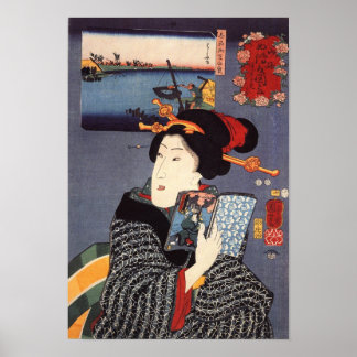 Póster Mujer de Utagawa Kuniyoshi (12)