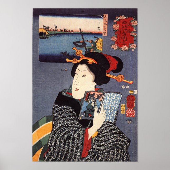 Póster Mujer de Utagawa Kuniyoshi (12) (Frente)