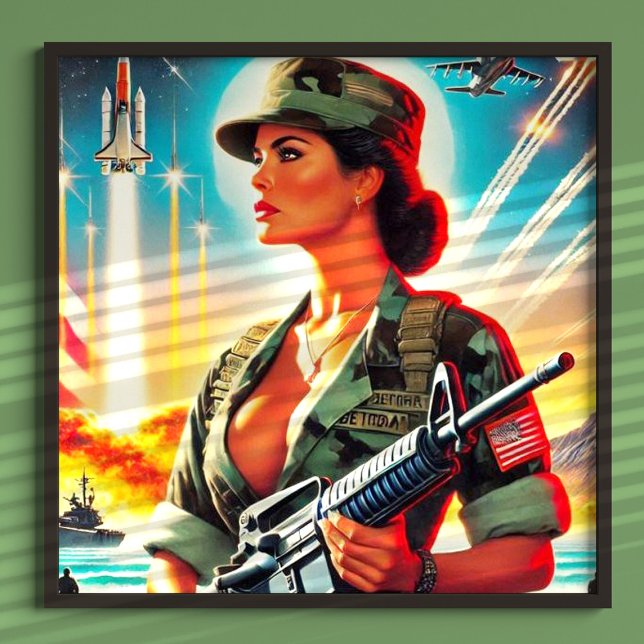 Póster Mujer del ejército de vintage (Subido por el creador)