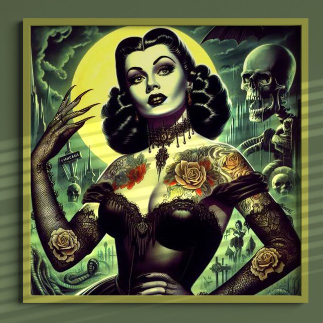 Póster Mujer del Gótico tatuaje (Subido por el creador)