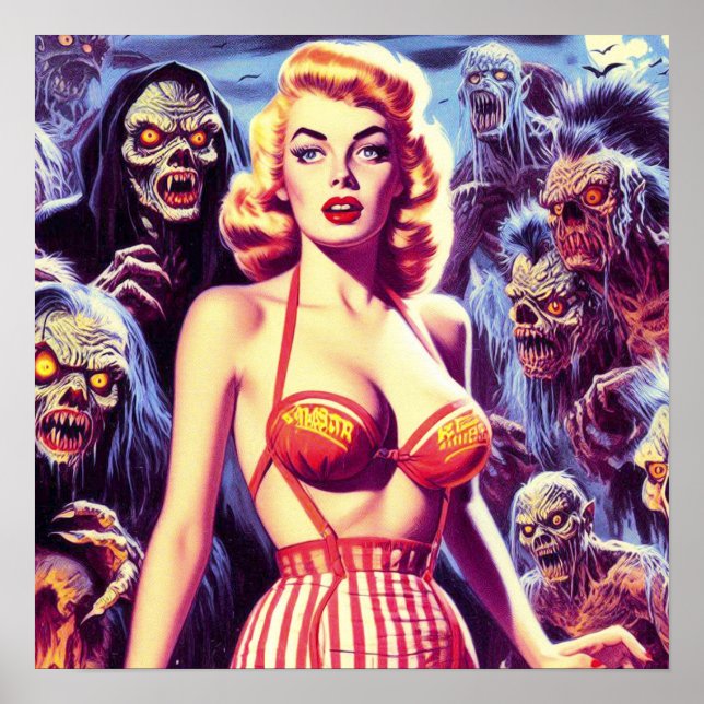 Póster Mujer del horror de la cosecha (Frente)