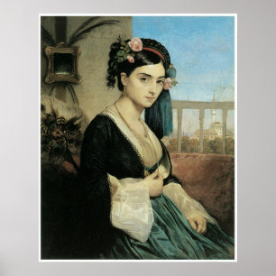 Póster Mujer del Oriente, Charles 1840 Gleyre