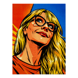 PÓSTER MUJER DEL POP ART